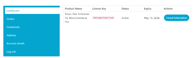 sssw-license-account-screen
